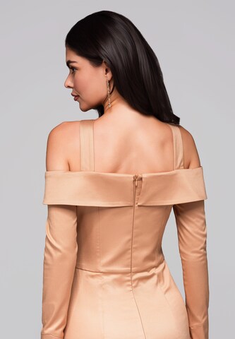 Ombre Avondjurk 'LA-OM-DLR250' in Goud