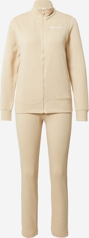 Champion Authentic Athletic Apparel Sweatsuit in Beige: front