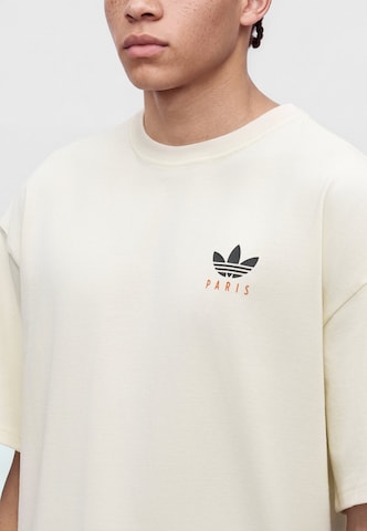 balta ADIDAS ORIGINALS Marškinėliai 'PARIS MAP'