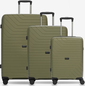 Set di valigie di Redolz in verde: frontale