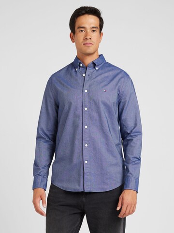 Regular fit Camicia 'HERITAGE' di TOMMY HILFIGER in blu: frontale