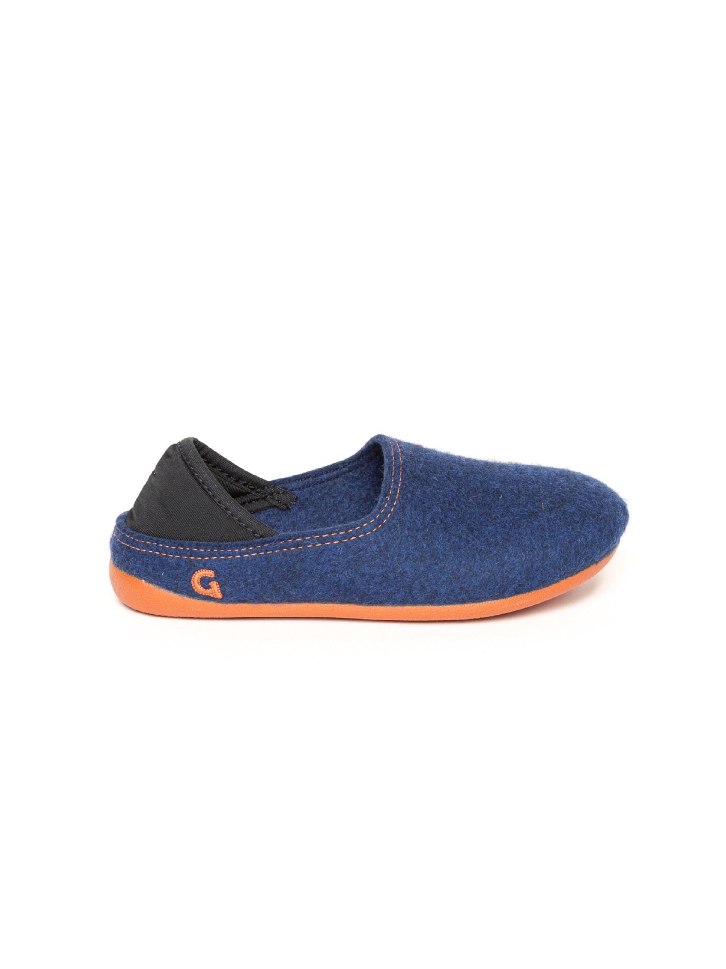Gottstein Slippers 'Filzpantoffel Wool Slip-On Kids' in Blue