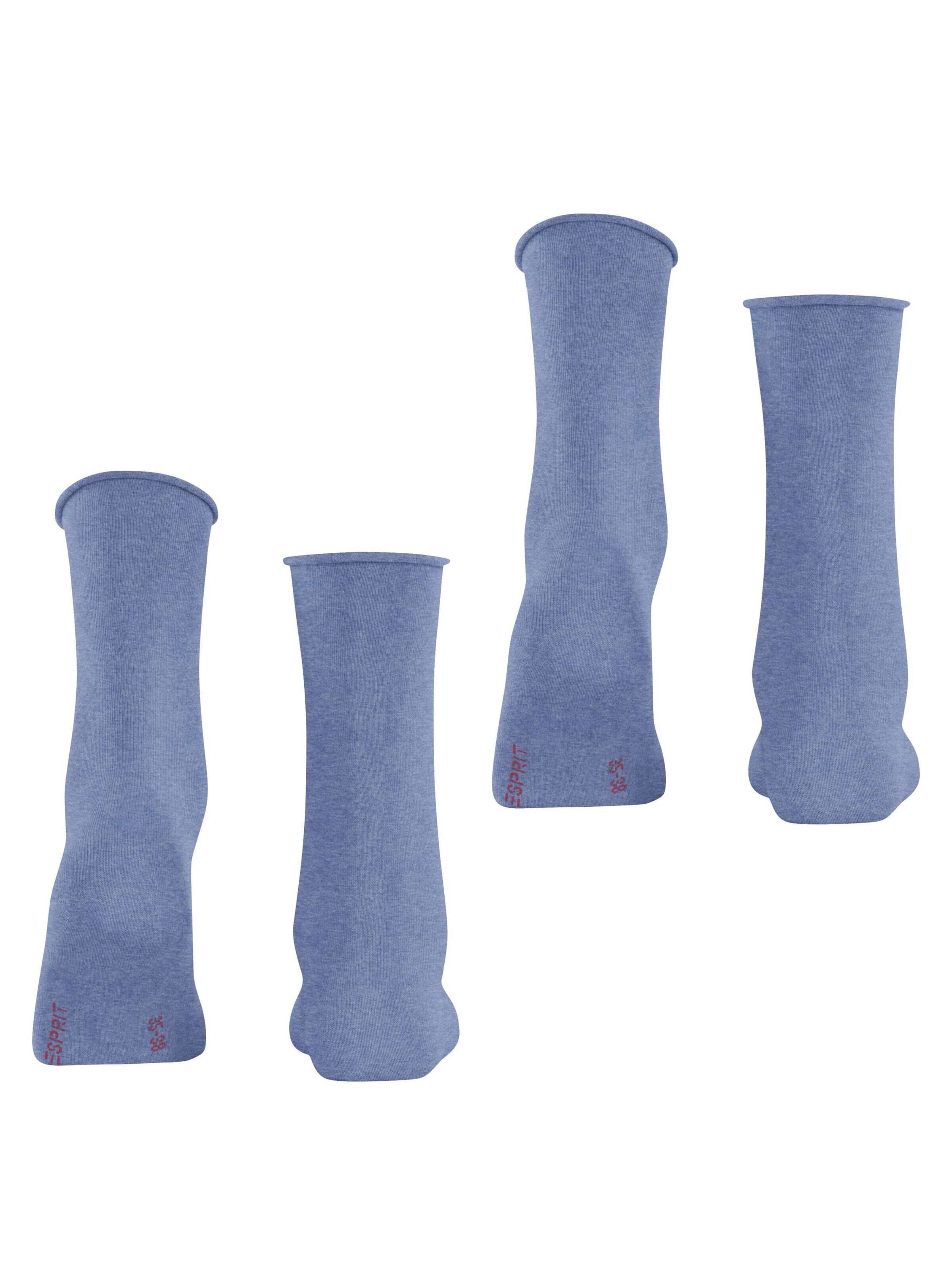ESPRIT Socken 'Basic Pure 2-Pack'‌‌‌ in Blau