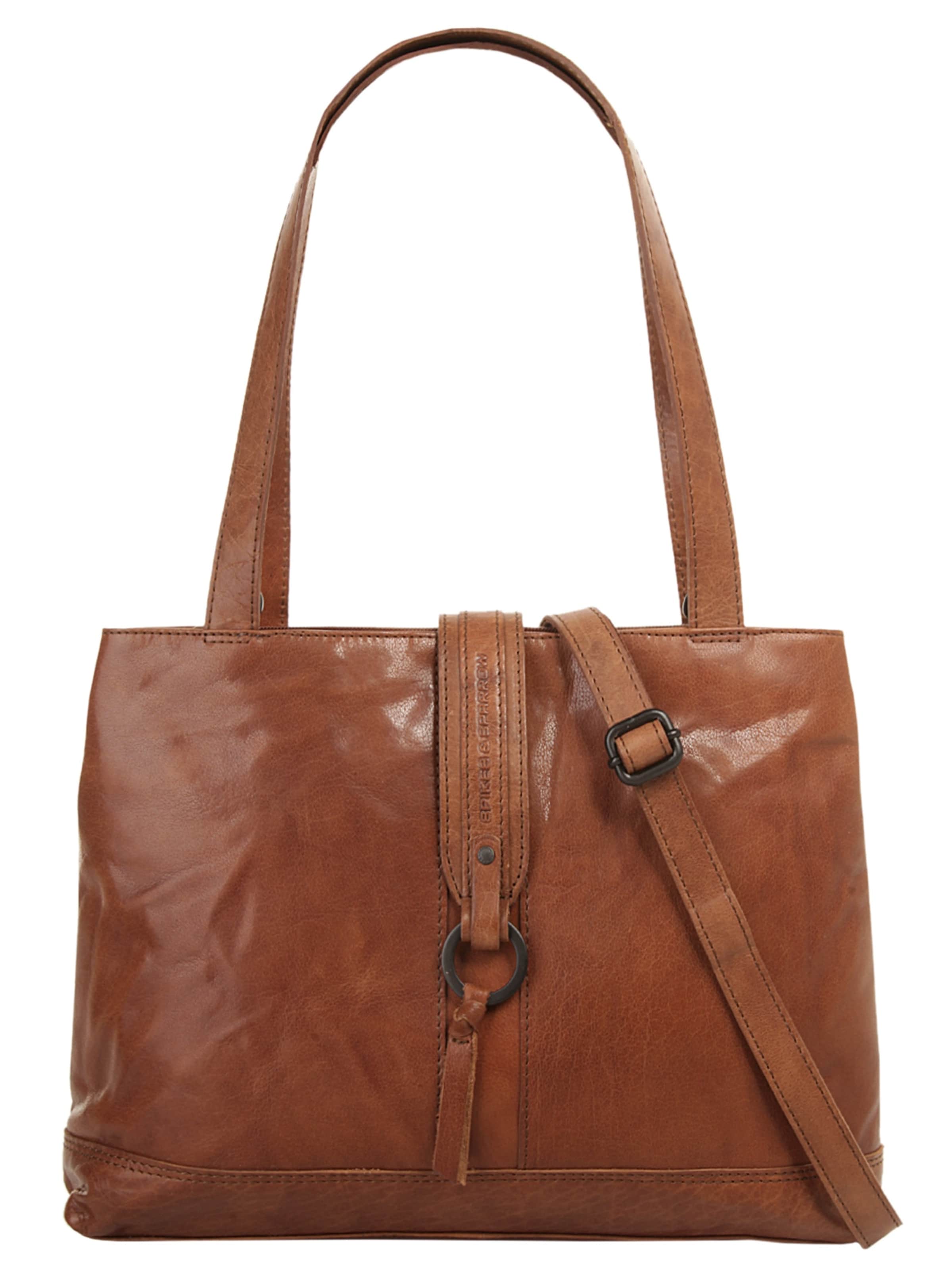 Cabas Spikes & Sparrow en marron : devant