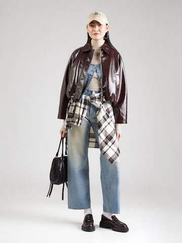 LEVI'S ® Laiad sääred Teksapüksid 'RIBCAGE WIDE LEG', värv sinine