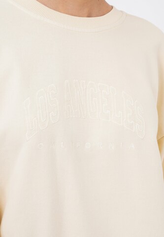 FRESHLIONS Sweatshirt 'L.A.' in Beige
