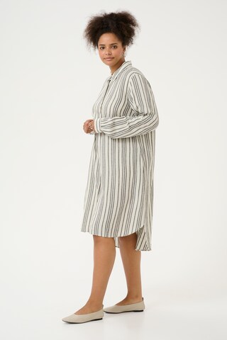 KAFFE CURVE Jurk 'Mille' in Beige