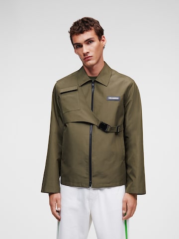 Karl Lagerfeld Přechodná bunda – zelená: přední strana