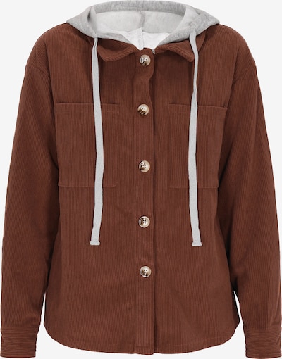 Demisezoninė striukė iš MYMO, spalva – ruda / margai pilka, Prekių apžvalga