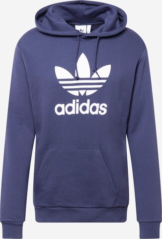 ADIDAS ORIGINALS Sweatshirt 'Adicolor Classics Trefoil' in Blau: predná strana