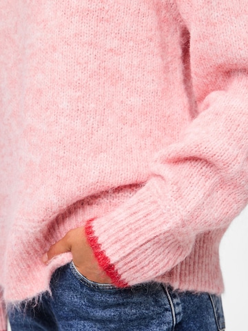 Pull-over 'PCIVY' PIECES en rose