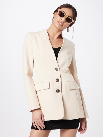 River Island Blazer in Beige: front