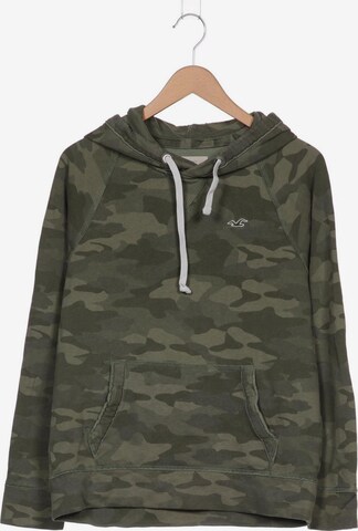 HOLLISTER Sweatshirt & Zip-Up Hoodie in S in Green: front