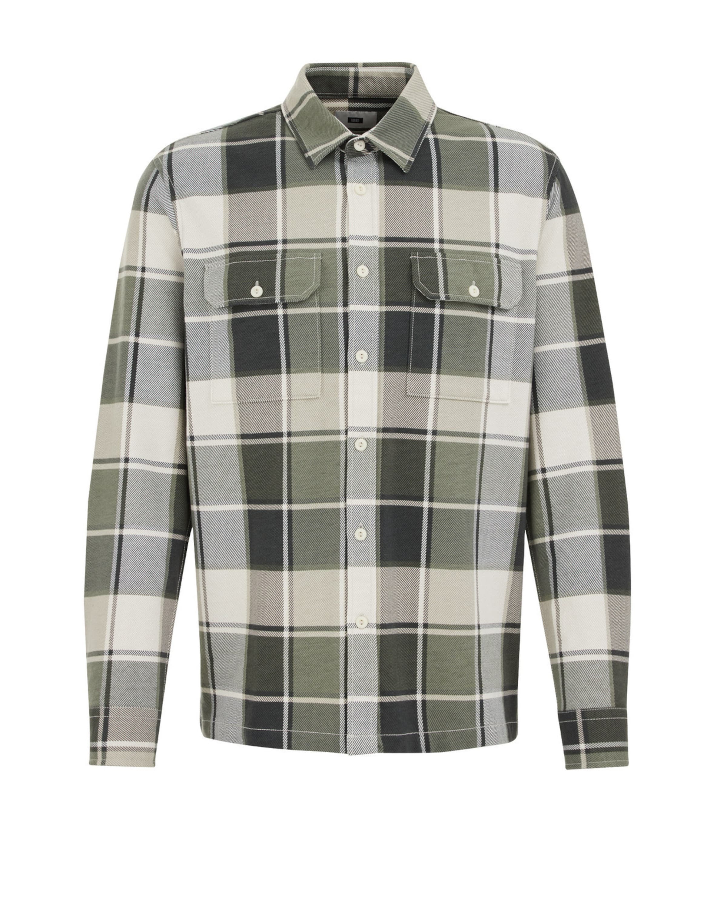 WE Fashion Regular fit Srajca | zelena barva: sprednja stran