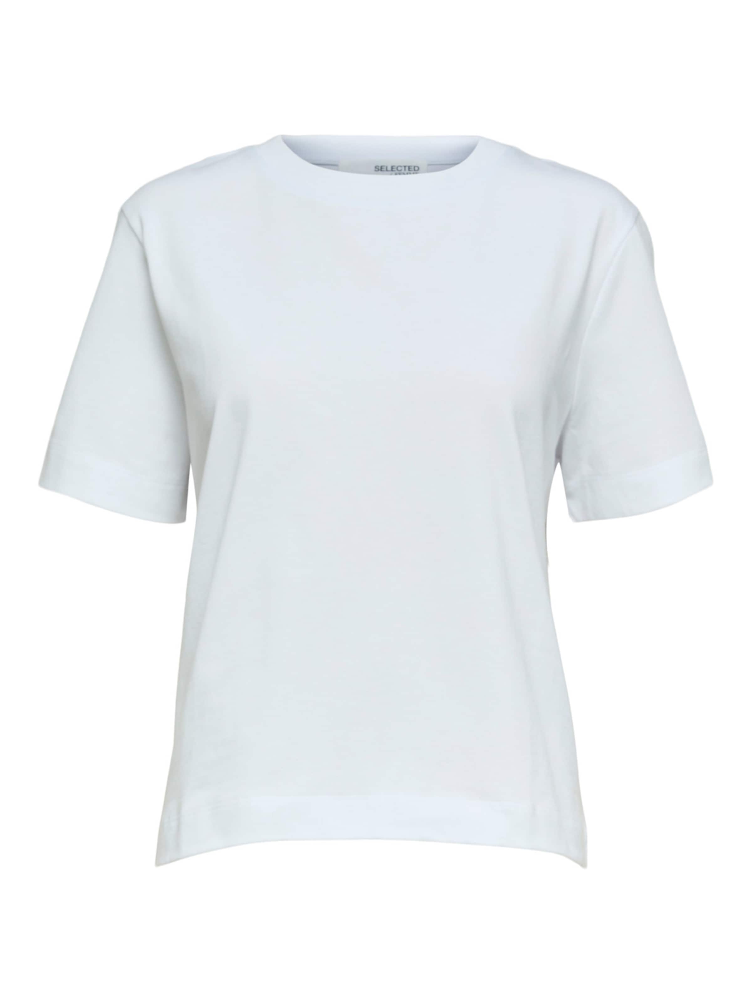 SELECTED Shirt 'SLFEssential' in White: front