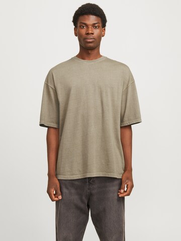 Maglietta 'JJECHARGE' di JACK & JONES in grigio: frontale
