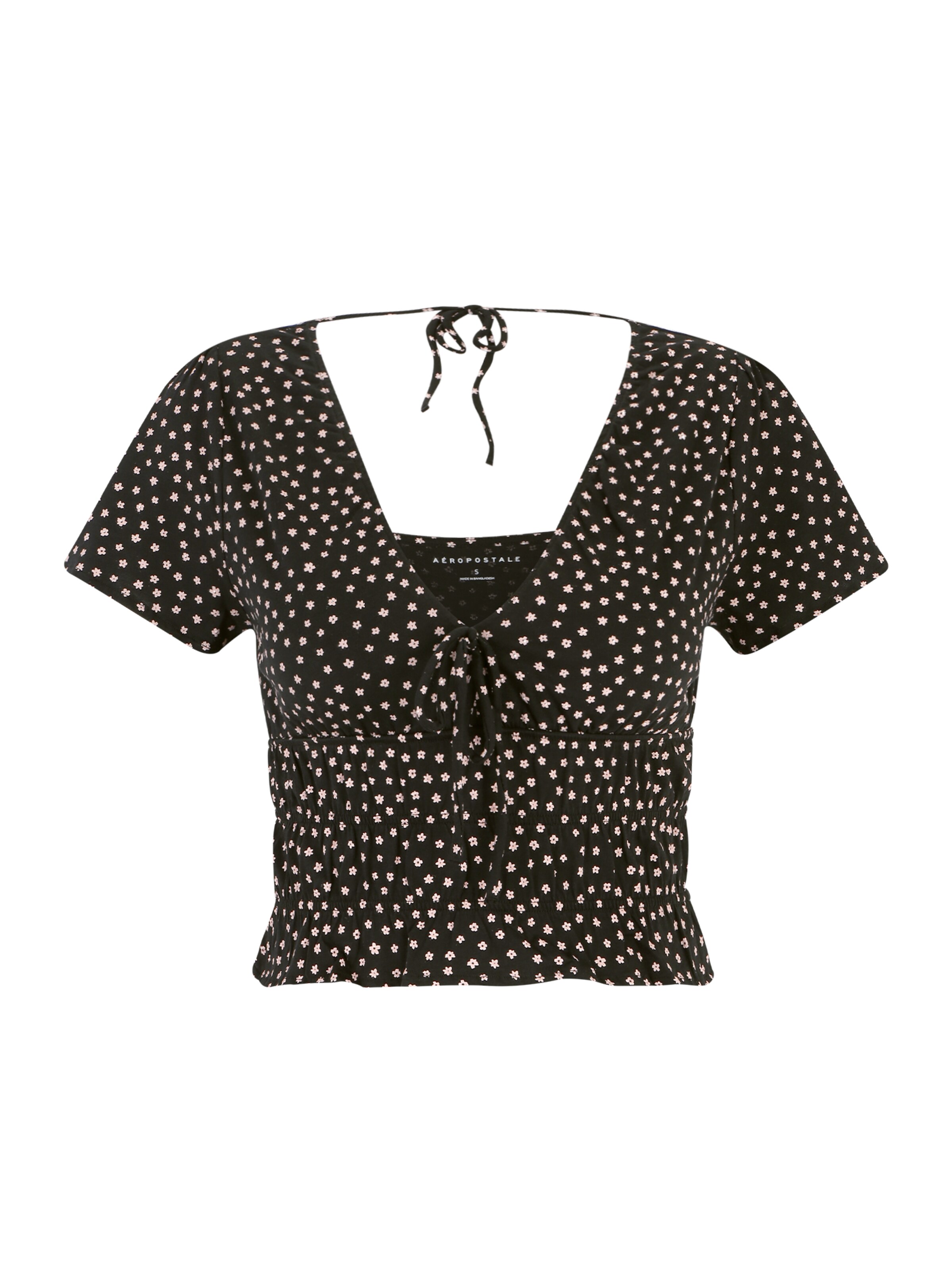 T-shirt AÉROPOSTALE en noir : devant