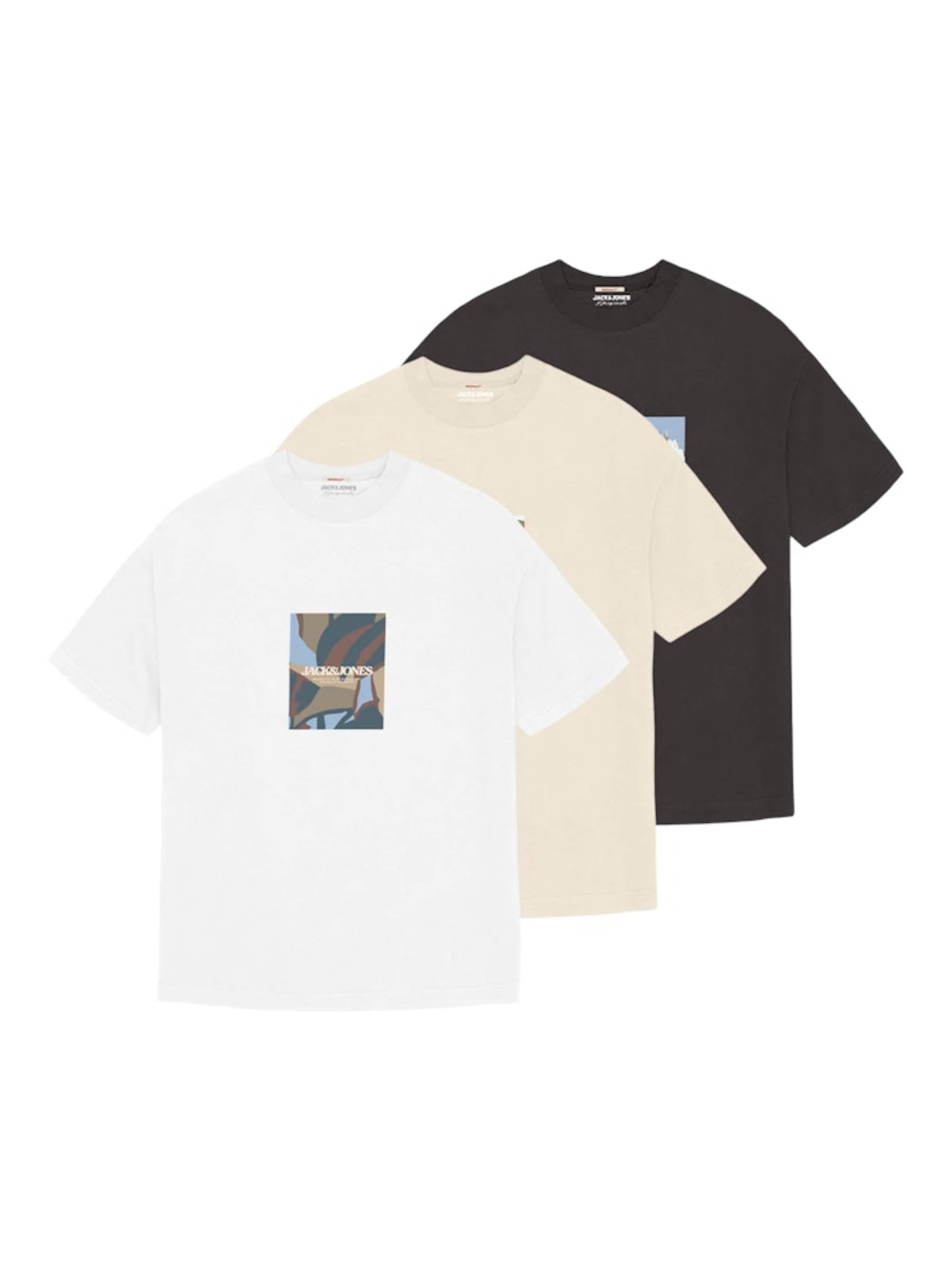 T-Shirt JACK & JONES en noir : devant