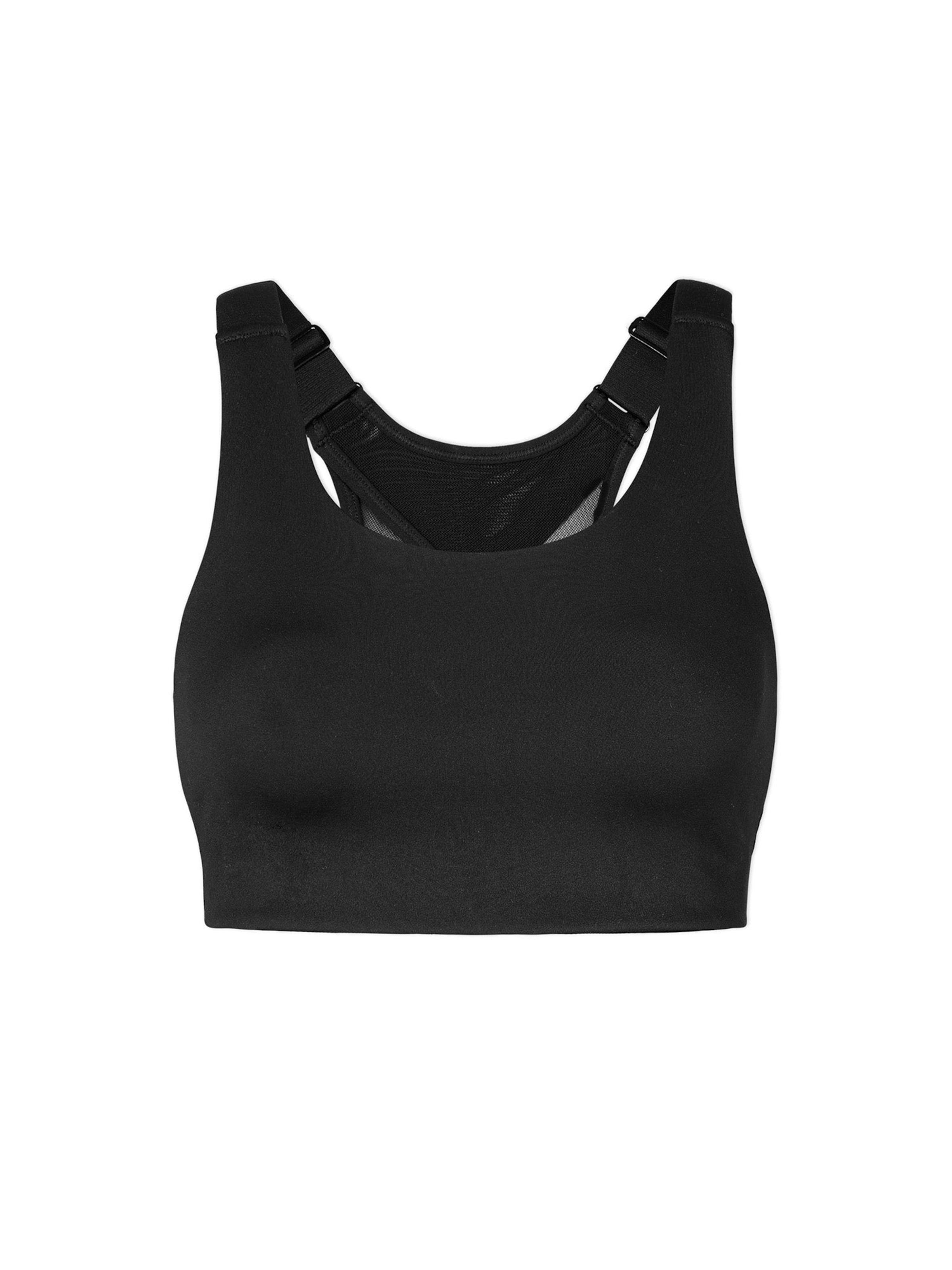 SNOCKS Bustier Sport-BH in Schwarz: Vorderseite