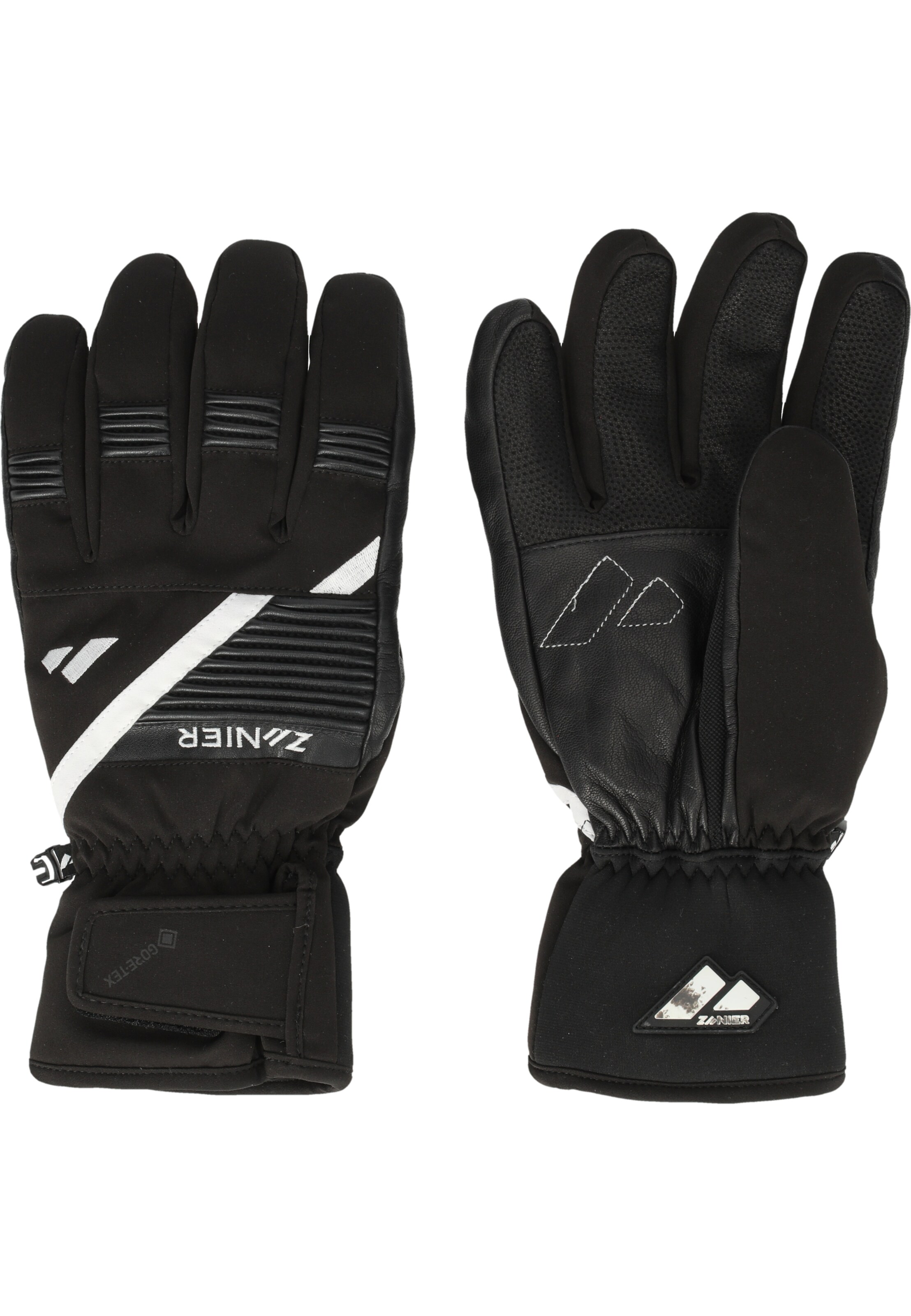 Zanier Full Finger Gloves 'Jerzens GTX' in Black: front