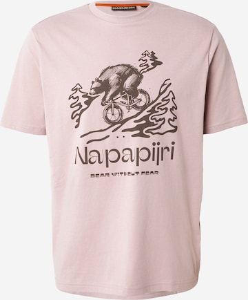 Tricou de la NAPAPIJRI pe roz: față