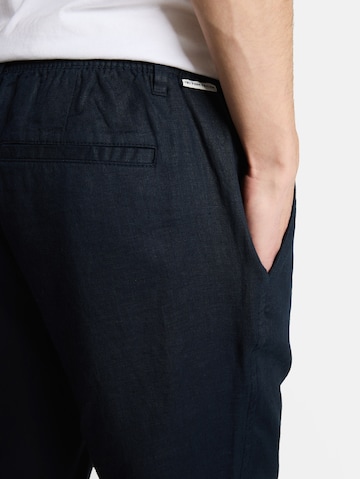 TOM TAILOR Regular Pleat-front trousers in Blue