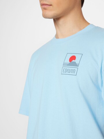 T-Shirt 'Sunset On' EDWIN en bleu