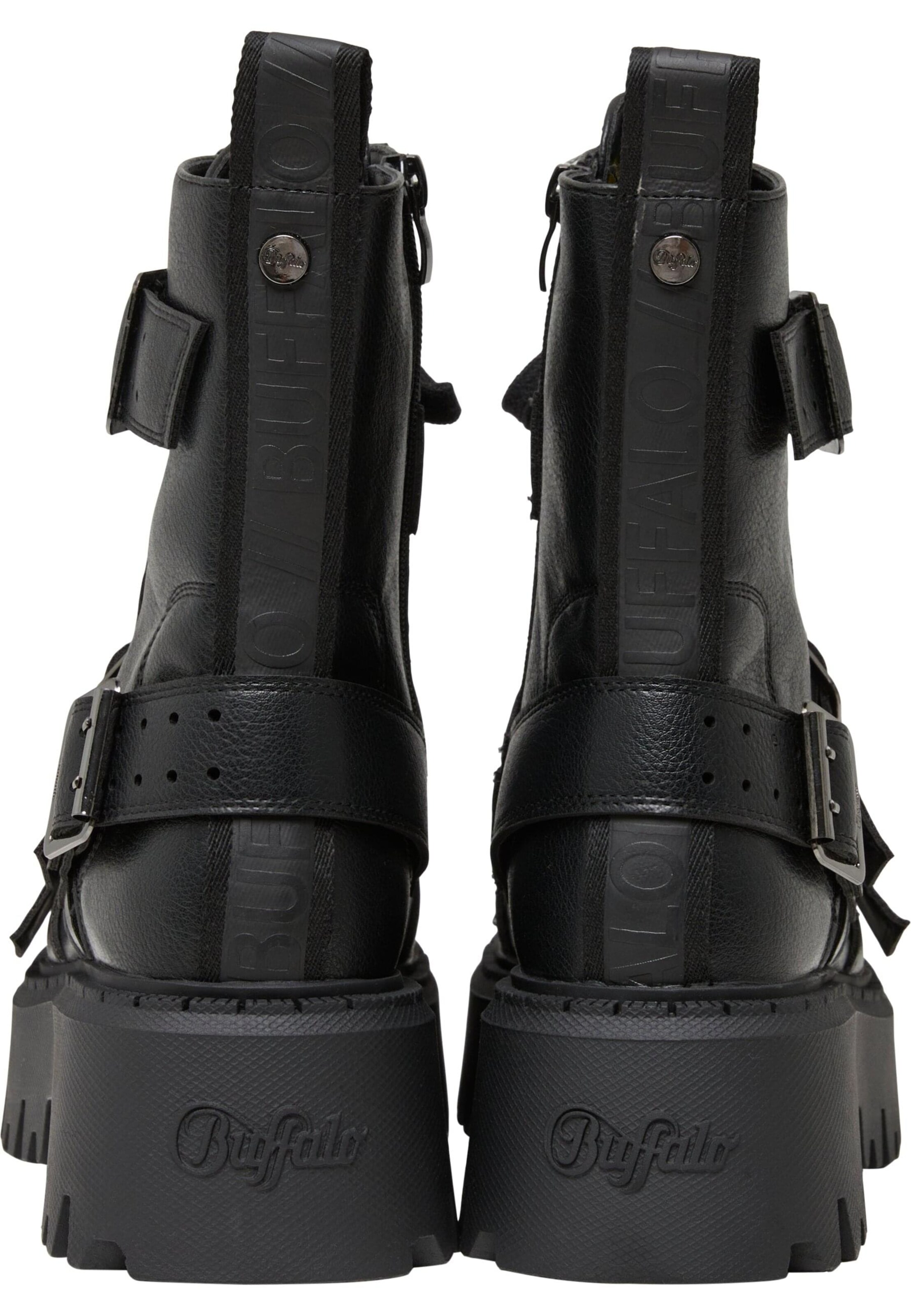 BUFFALO Botki 'Aspen' w kolorze czarny