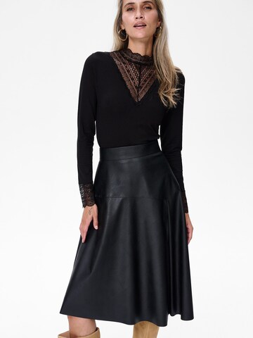 Blue Shadow Blouse in Black