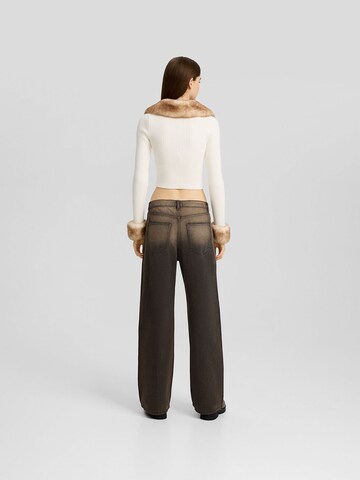 Bershka Wide Leg Jeans i sort