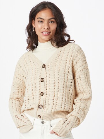 Cardigan 'PYPER' Femme Luxe en beige : devant