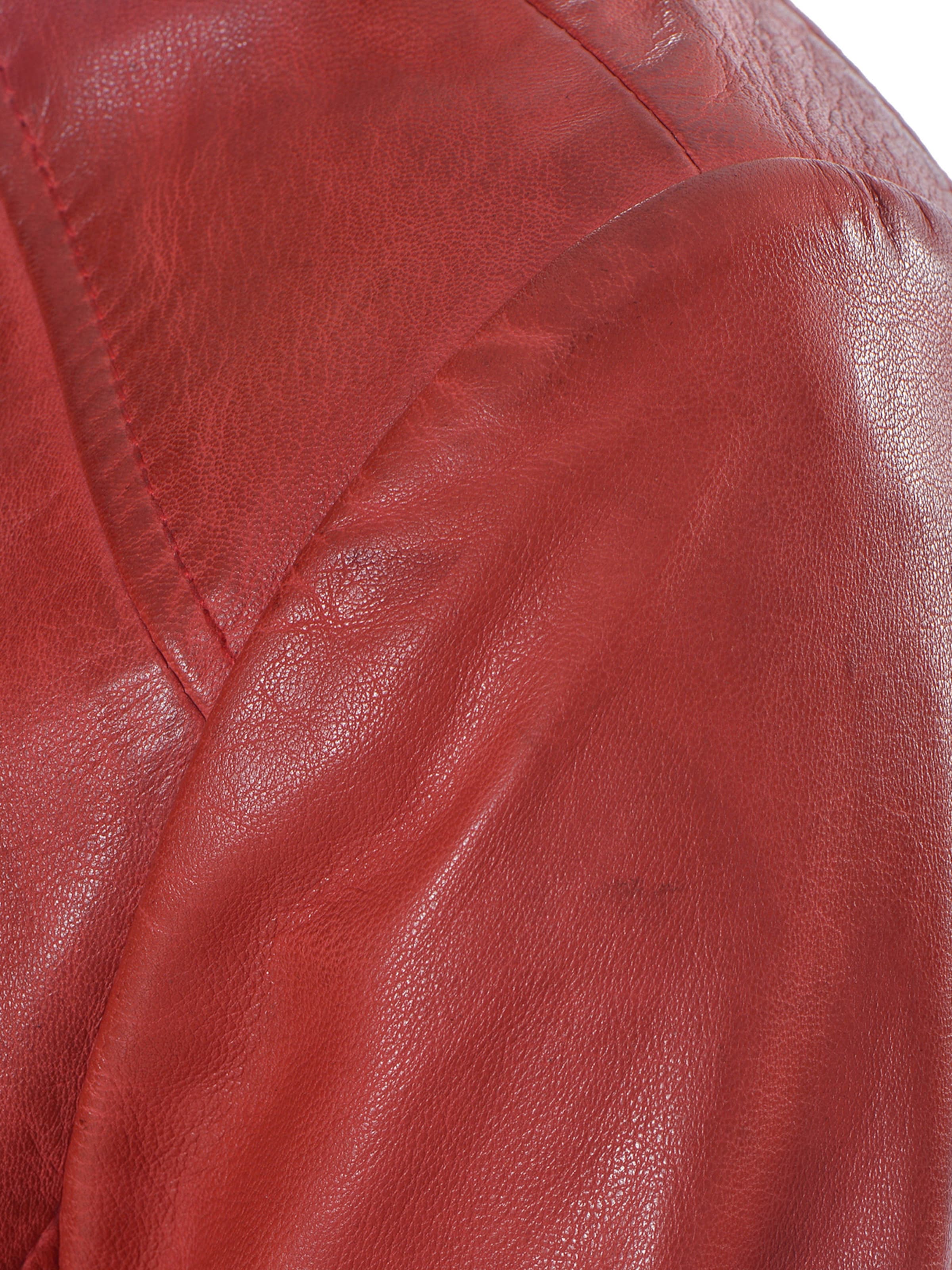 JCC Lederjacke in Rot