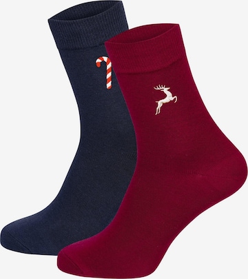Chaussettes ' Winter Socken ' Nur Die en bleu : devant