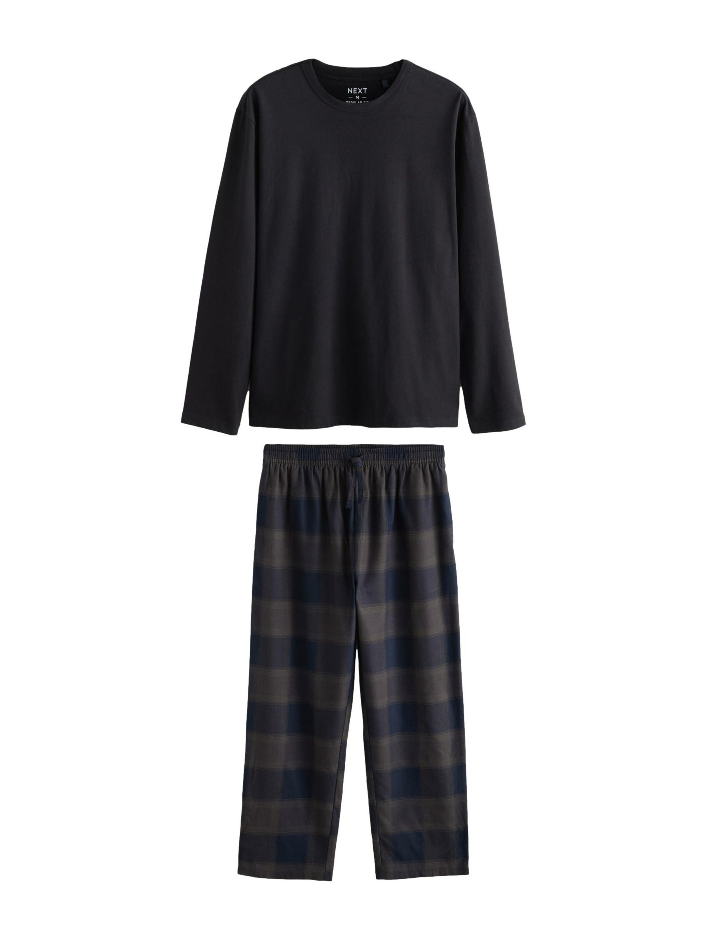 Next Pikk pidžaama, värv pruun: eest vaates