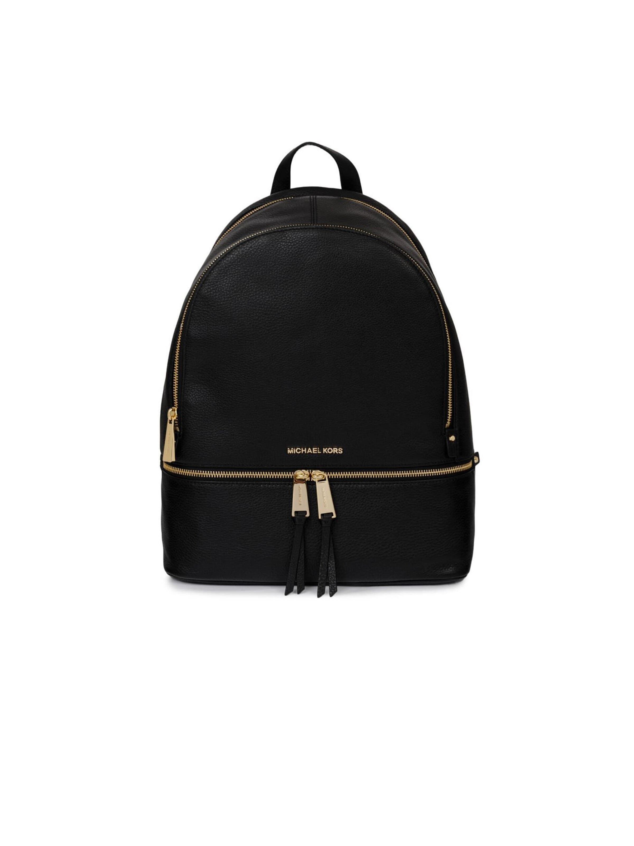 Michael Kors - Bolso de mano 'Rhea' en negro: frente
