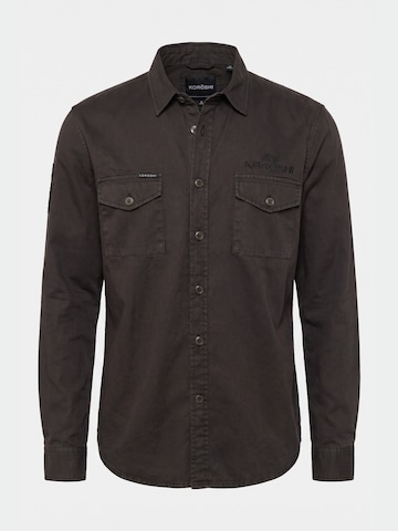 KOROSHI Regular fit Overhemd in Zwart