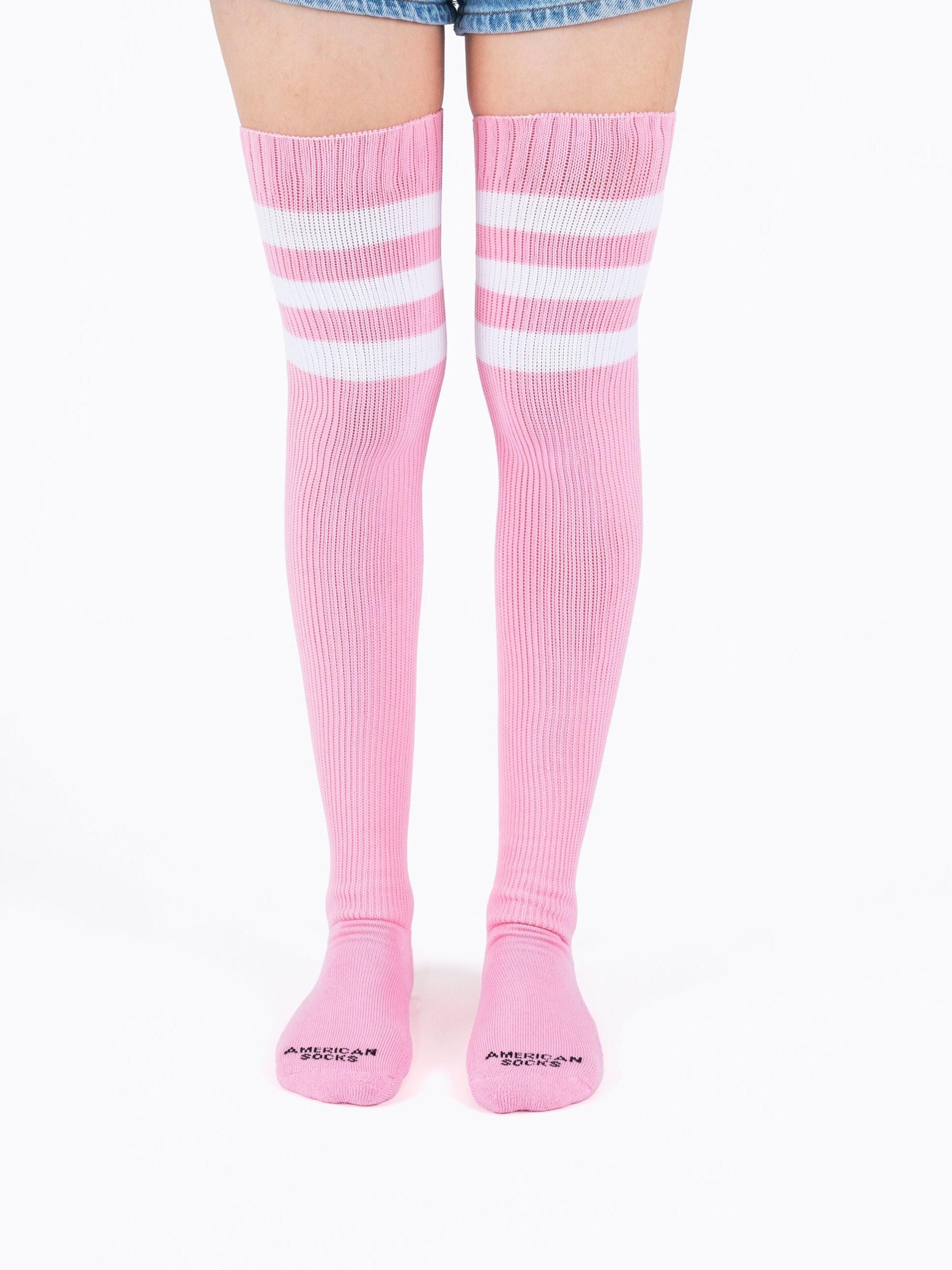 American Socks Overknee socks 'Bubblegum - Ultra High' in Pink: front