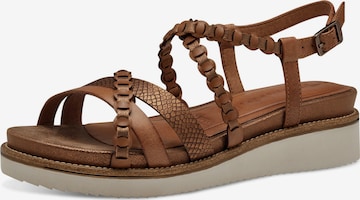 Tamaris Pántos szandál - barna: elől
