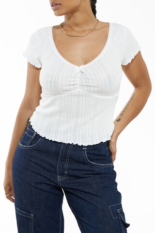 BDG Urban Outfitters Skjorte 'Aimee' i hvit: forside
