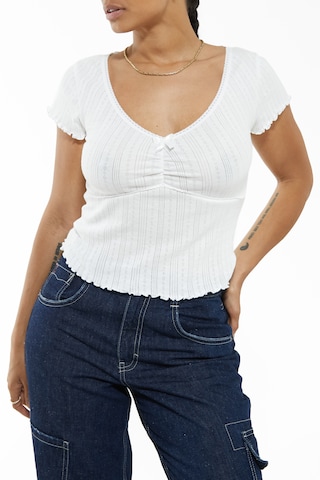 T-shirt 'Aimee' BDG Urban Outfitters en blanc : devant