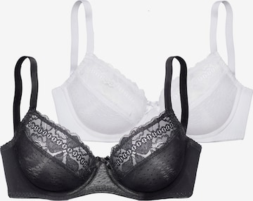 PETITE FLEUR Klassinen Rintaliivi värissä musta: etupuoli
