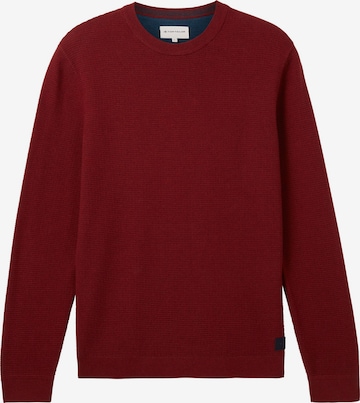 Pull-over TOM TAILOR en rouge : devant