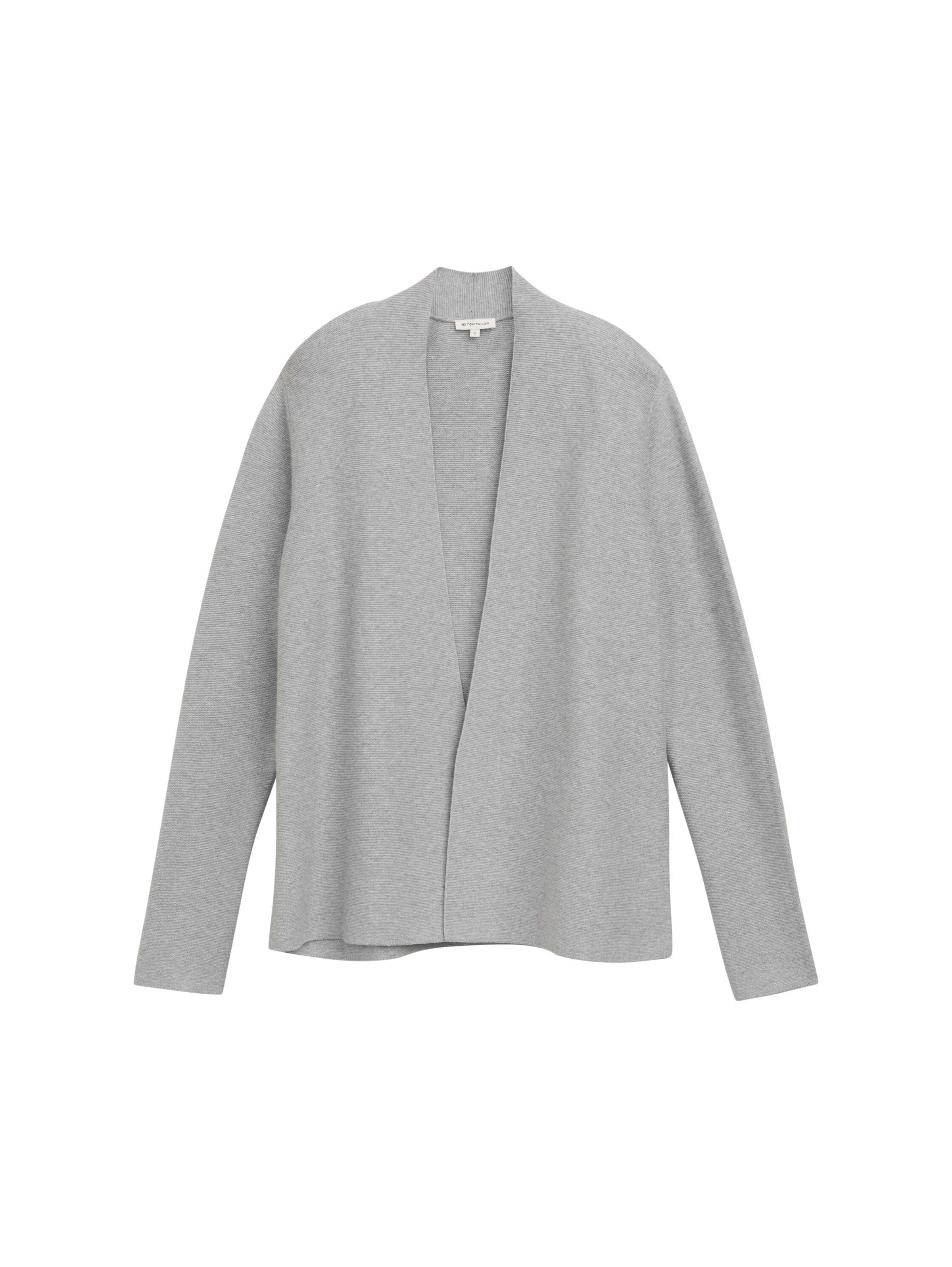 TOM TAILOR Cardigan in hellgrau, Produktansicht