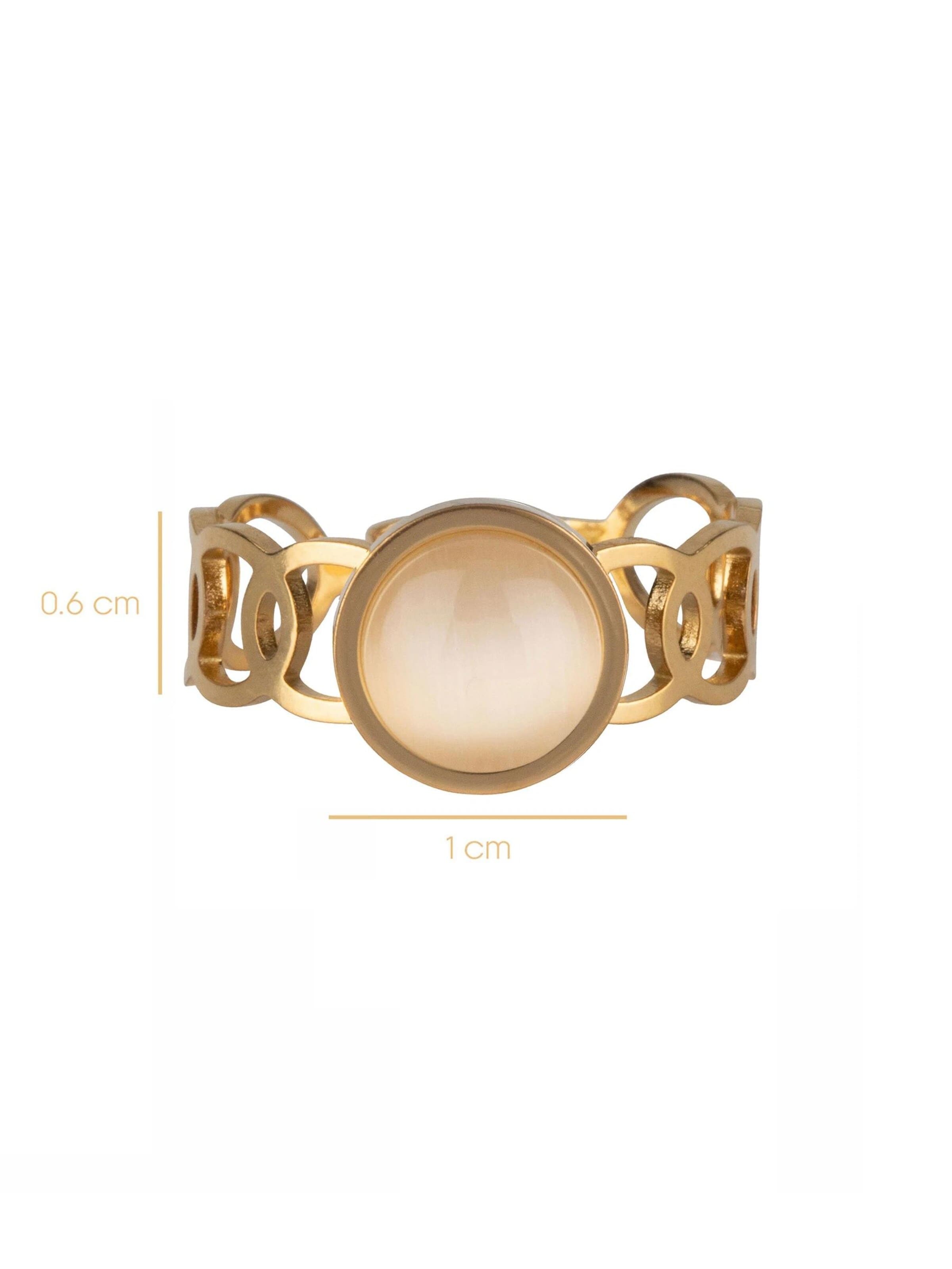 Chic by Lirette Ring 'Ring Stone Round' in Gold