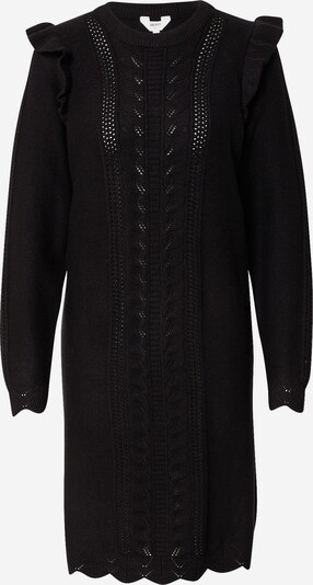 Rochie tricotat 'Portia' OBJECT pe negru, Vizualizare produs
