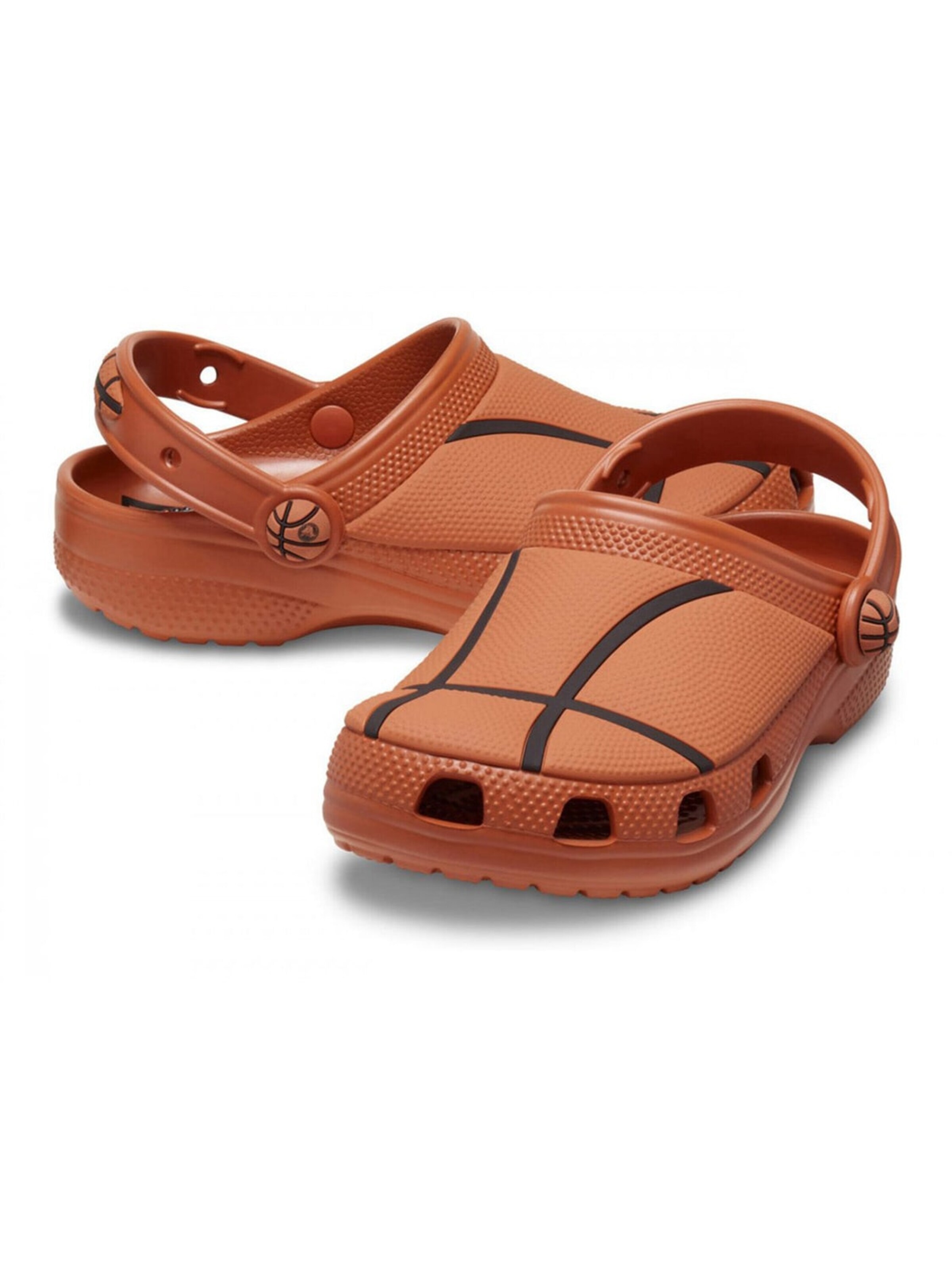 Crocs Sandały 'CLASSIC BASKETBALL CLOG K BROWN' w kolorze brązowy
