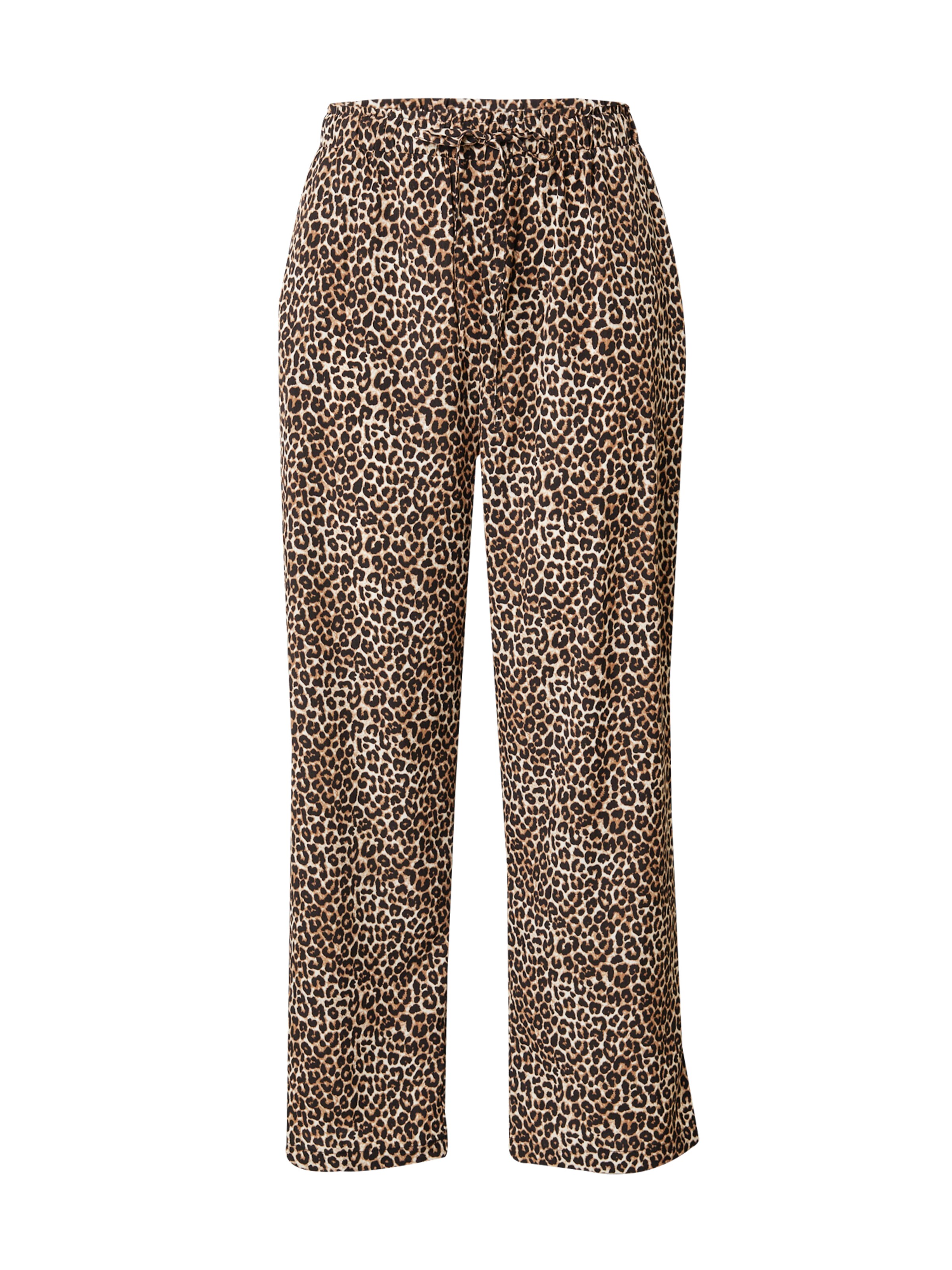 ONLY Carmakoma Wide leg Trousers in Brown: front