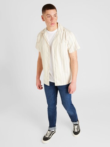 Les Deux Regular fit Button Up Shirt 'Leo' in Beige