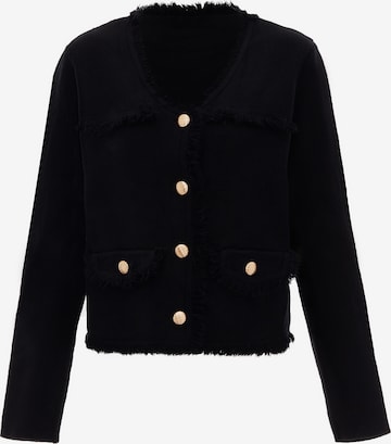 NAEMI Strickjacke in Schwarz: Vorderseite