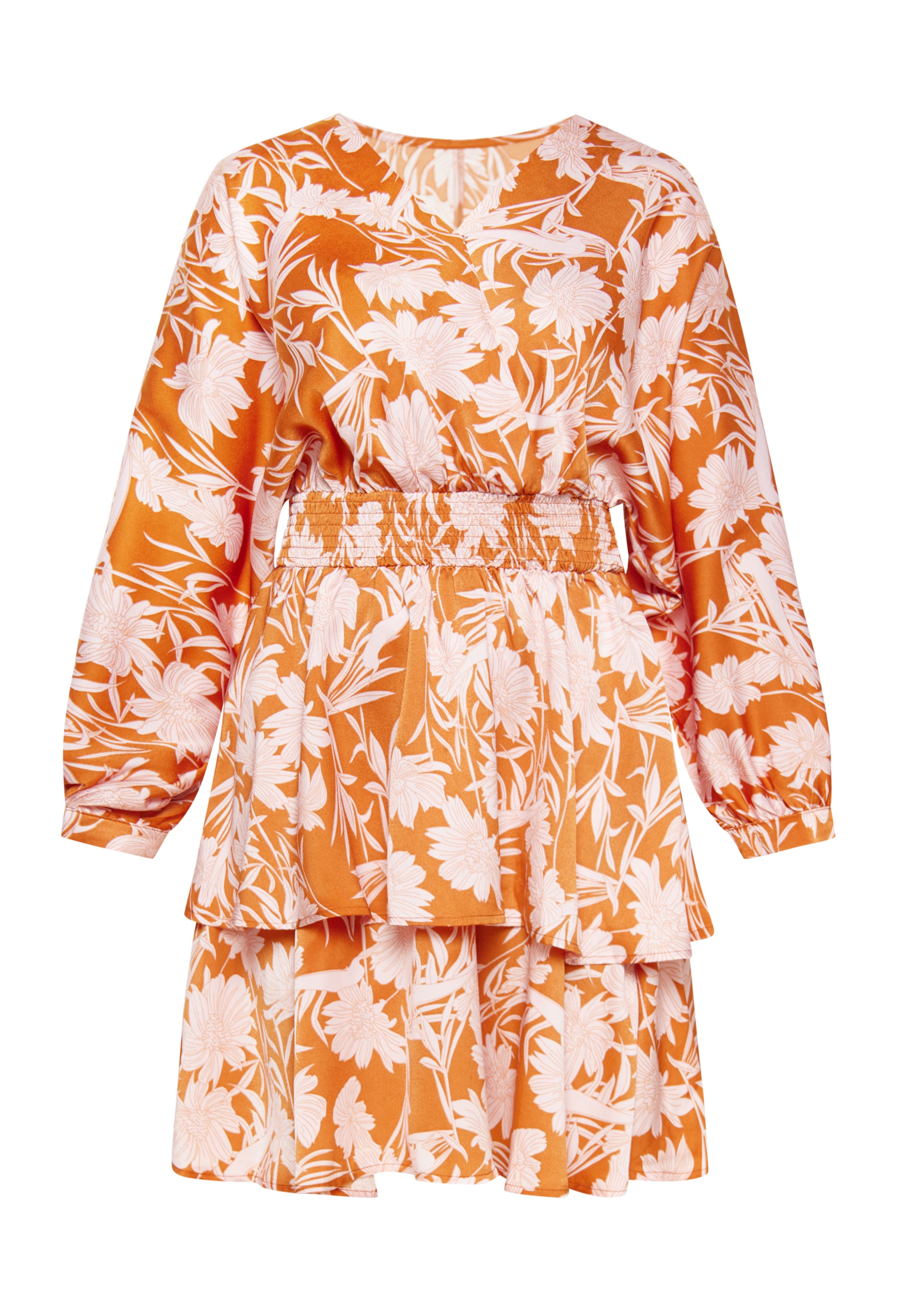 FELIPA Jurk 'Festival' in Oranje: voorkant